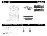 StopTech Performance 06 Lexus GS300/430 / 07-08 GS350 / 06-08 IS350 Front Brake Pads Stoptech Brake Pads - Performance  AXOPROS