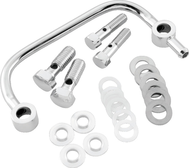 Bikers Choice 96-06 Big Twin Chrome Head Breather Kit Bikers Choice Air Intake Components  AXOPROS