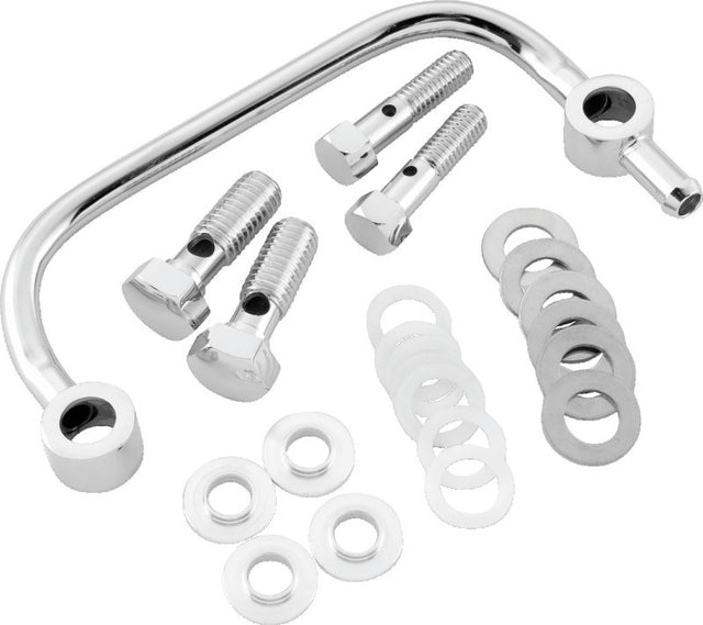 Bikers Choice 96-06 Big Twin Chrome Head Breather Kit Bikers Choice Air Intake Components  AXOPROS