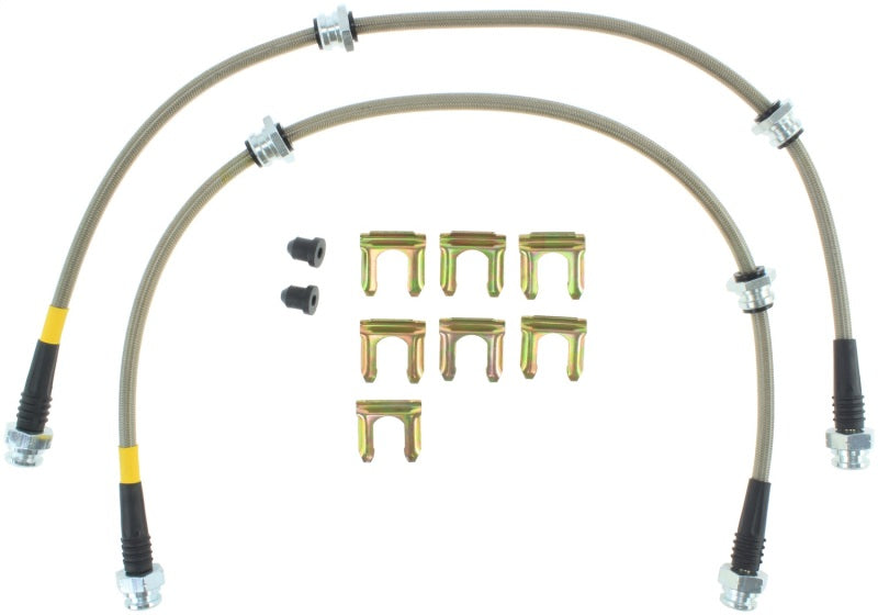 StopTech 2/89-96 Nissan 300ZX / 6/89-96 300ZX Turbo Stainless Steel Front Brake Lines Stoptech Brake Line Kits  AXOPROS