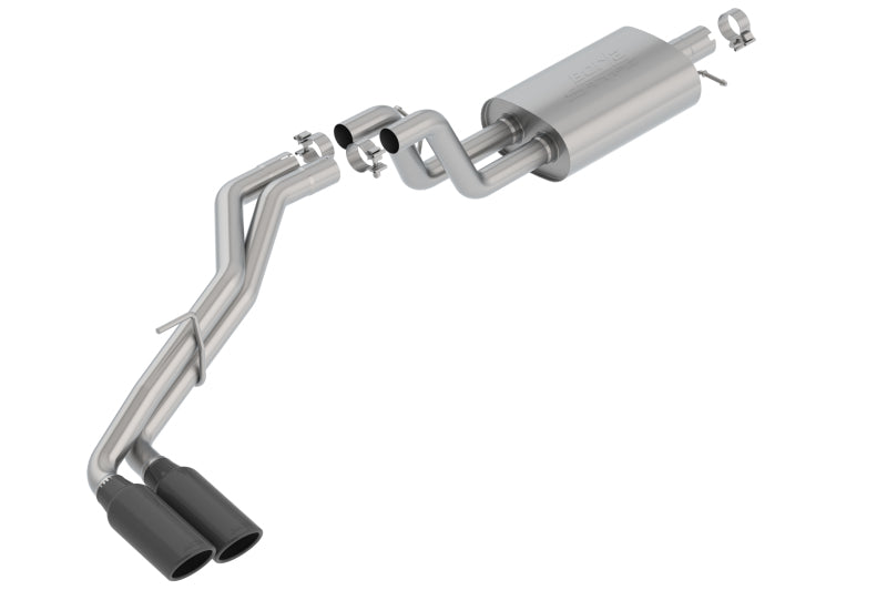 Borla 2019 Ford Ranger XL/XLT/Lariat 2.3L 2/4WD WB S-Type Catback Exhaust w/ Dual Blk Chrome Tips Borla Catback  AXOPROS