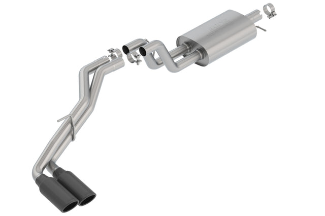 Borla 2019 Ford Ranger XL/XLT/Lariat 2.3L 2/4WD WB S-Type Catback Exhaust w/ Dual Blk Chrome Tips Borla Catback  AXOPROS