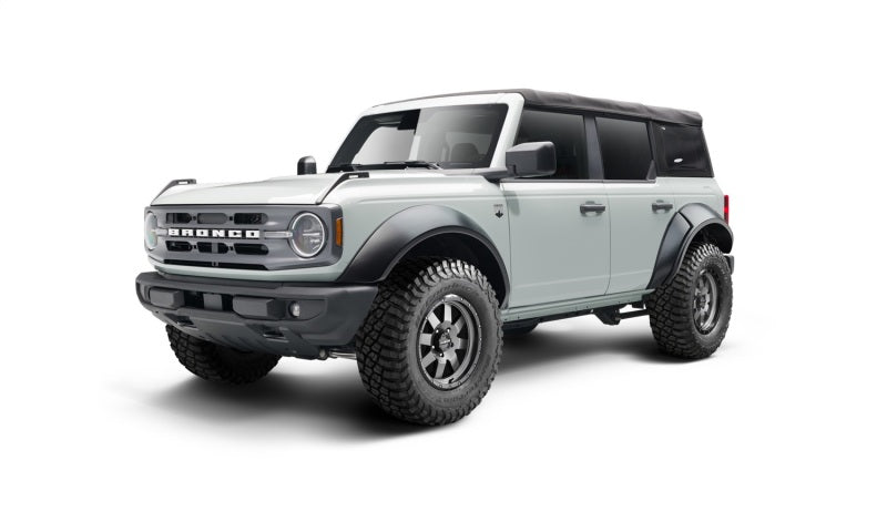 Bushwacker 2021+ Ford Bronco 4-Door Extend-A-Flares 4pc - Black Bushwacker Fender Flares  AXOPROS