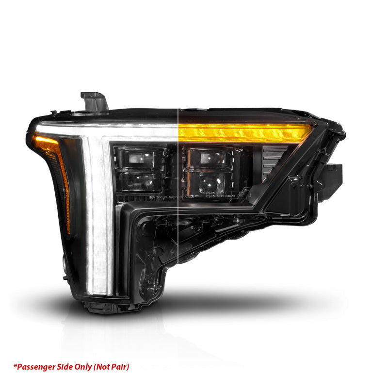 ANZO 22-24 Toyota Tundra (w/Factory LED Refl.) Z-Series Full LED Proj Headlights - Pass. Side ONLY ANZO Headlights  AXOPROS