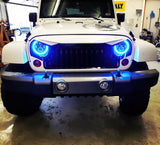 Oracle 7in High Powered LED Headlights - Black Bezel - Dynamic - Dynamic SEE WARRANTY ORACLE Lighting Headlights  AXOPROS