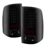 Xtune Dodge Ram 1500 09-14 LED Tail Lights Incandescent Model Only Black Smoke ALT-JH-DR09-LED-BKSM SPYDER Tail Lights  AXOPROS