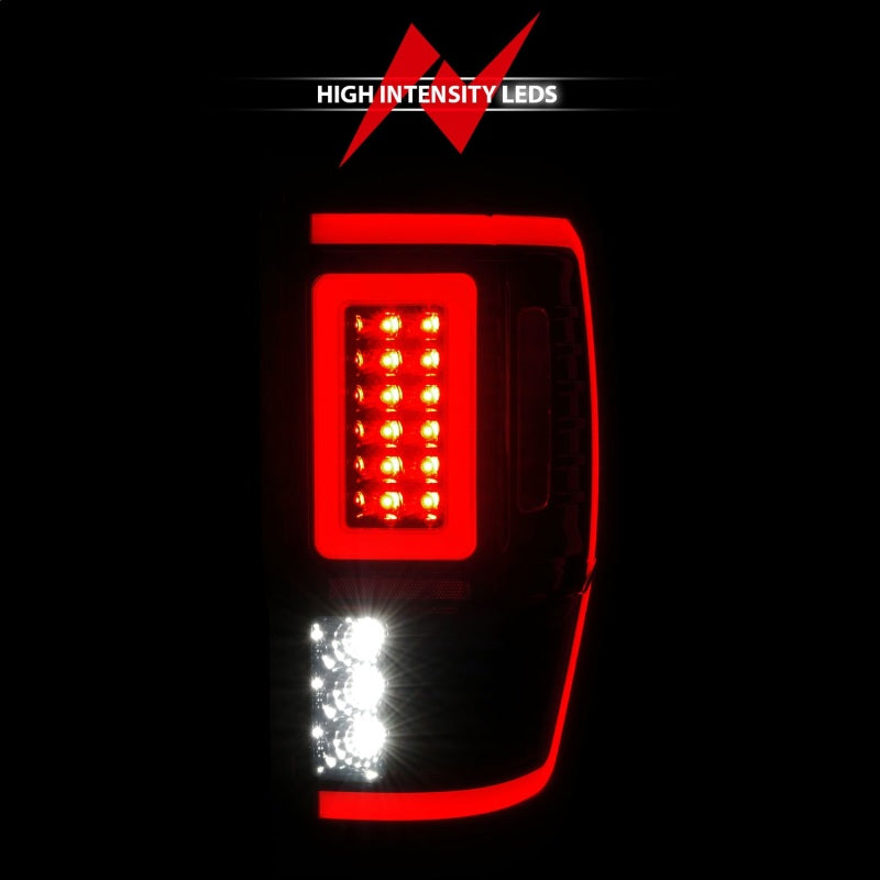 ANZO 19-22 Ford Ranger Full LED Taillights w/ Lightbar Sequential Signal Black Housing/Smoke Lens ANZO Tail Lights  AXOPROS