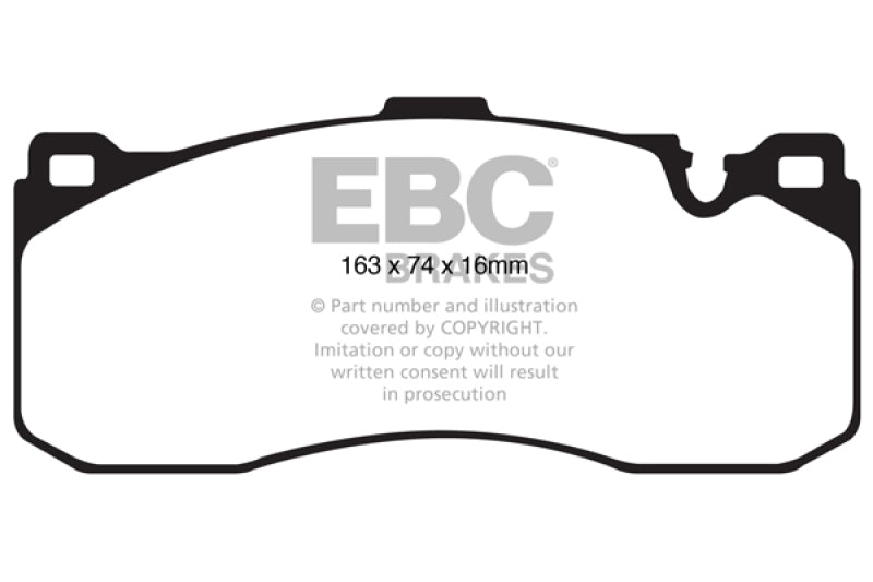 EBC 08-10 BMW 135 3.0 Twin Turbo Yellowstuff Front Brake Pads EBC Brake Pads - Performance  AXOPROS