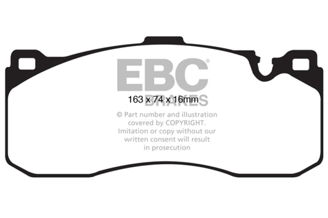 EBC 08-10 BMW 135 3.0 Twin Turbo Yellowstuff Front Brake Pads EBC Brake Pads - Performance  AXOPROS