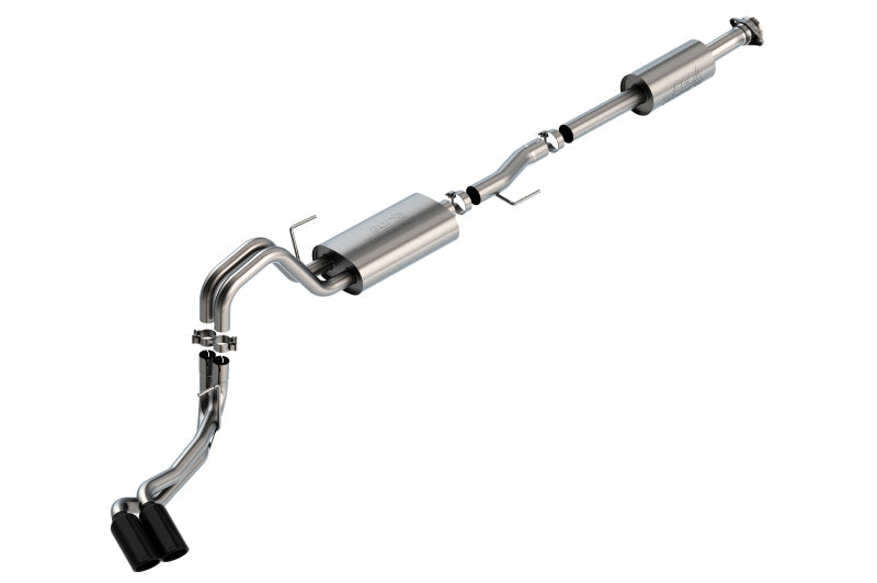 Borla F-150 2021 2.7L/3.5L 4dr CC SB EC STB Lar/KingR/Plnm/LTD 3/2.25 DSE CB Touring BLK CHR Tips Borla Catback  AXOPROS