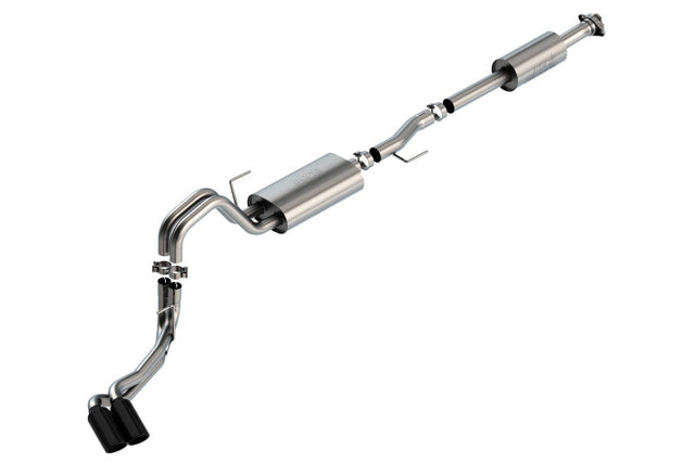 Borla F-150 2021 2.7L/3.5L 4dr CC SB EC STB Lar/KingR/Plnm/LTD 3/2.25 DSE CB Touring BLK CHR Tips Borla Catback  AXOPROS