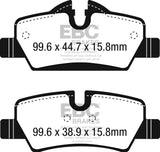 EBC 14+ Mini Hardtop 1.5 Turbo Cooper Ultimax2 Rear Brake Pads EBC Brake Pads - OE  AXOPROS