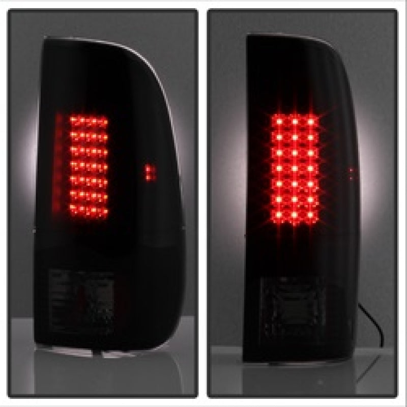 Spyder Ford F150 side 97-03/F250 Super Duty 99-07 LED Tail Lights Blk Smke ALT-YD-FF15097-LED-BSM SPYDER Tail Lights  AXOPROS