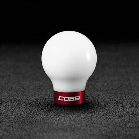 Cobb Subaru 6-Speed COBB Shift Knob - White w/Race Red Collar (Non-Weighted) COBB Shift Knobs  AXOPROS