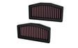 K&N 2024 BMW R1300GS Replacement Air Filter (Set of 2) K&N Engineering Air Filters - Direct Fit  AXOPROS