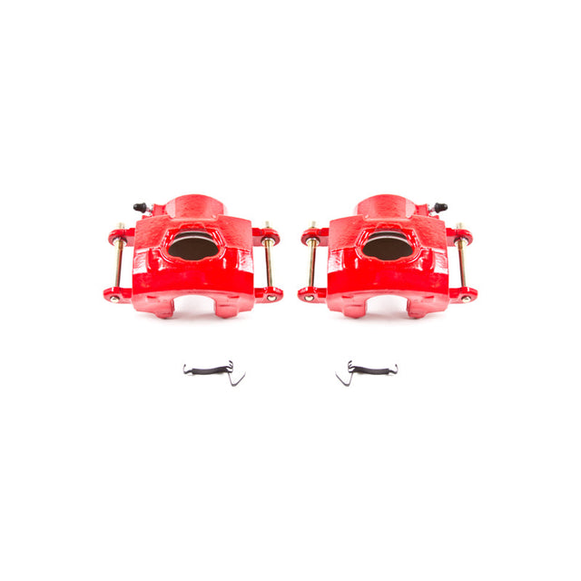 Power Stop 94-96 Chevrolet Impala Front Red Calipers w/o Brackets - Pair PowerStop Brake Calipers - Perf  AXOPROS
