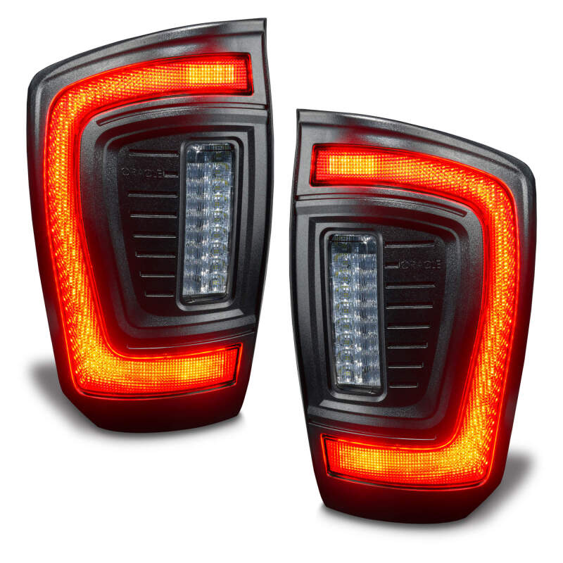 Oracle Lighting 16-23 Gen 3 Toyota Tacoma Black Series Flush Style LED Tail Lights SEE WARRANTY ORACLE Lighting Tail Lights  AXOPROS
