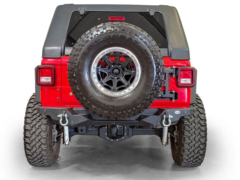 DV8 Offroad 2018+ Jeep Wrangler Tire Carrier DV8 Offroad Chase Racks  AXOPROS