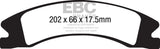 EBC 15+ Cadillac Escalade Ext/Esv 6.2 2WD Extra Duty Front Brake Pads EBC Brake Pads - Performance  AXOPROS