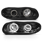ANZO 1998-2002 Chevrolet Camaro Projector Headlights w/ Halo Black ANZO Headlights  AXOPROS