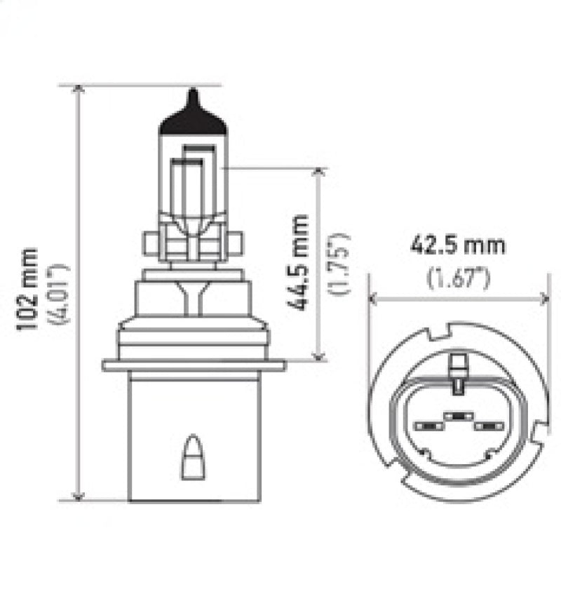 Hella Bulb 9004 12V 65/45W Xen Wht Xb (2) Hella Bulbs  AXOPROS