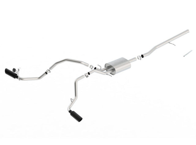 Borla 14-16 Chevrolet Silverado 1500 5.3L ATAK Catback Exhaust w/ Black Chrome Tips Borla Catback  AXOPROS