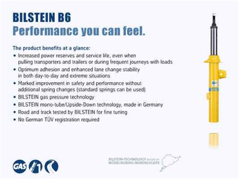 Bilstein B6 (HD) 46mm Monotube Shock Absorber Bilstein Shocks and Struts  AXOPROS