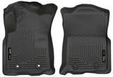 Husky Liners 2016 Toyota Tacoma w/ Auto Trans WeatherBeater Front Black Floor Liners Husky Liners Floor Mats - Rubber  AXOPROS