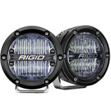 Rigid Industries 360-Series 4in LED SAE J583 Fog Light - White (Pair) Rigid Industries Light Bars & Cubes  AXOPROS