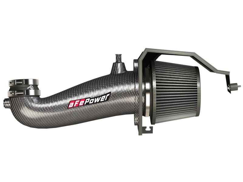 aFe POWER Magnum FORCE Carbon Fiber Stage 2 Track Series Pro Dry S CAIS - 11-18 Dodge Challenger V8 aFe Cold Air Intakes  AXOPROS