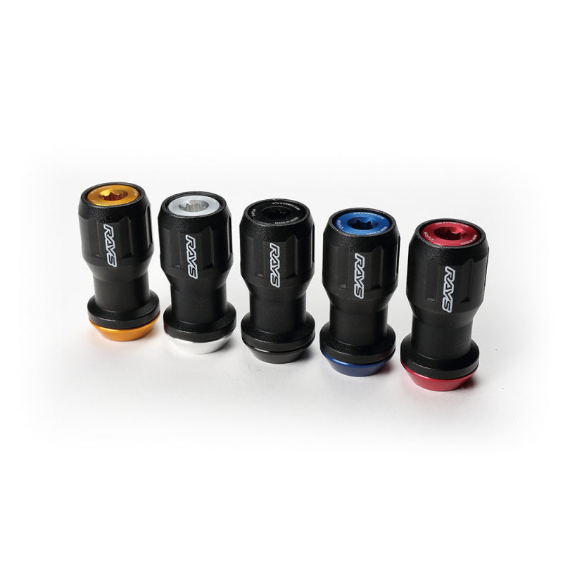 Rays 14x1.50 Formula FN-II Lug Nut Set 20 Special Lugs - Red/Black Rays Lug Nuts  AXOPROS