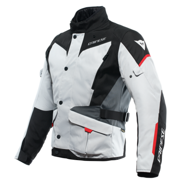 Dainese Tempest 3 D Dry Jacket Glacier Gray/Black/Lava Red Size - 52 Dainese Jackets - Textile  AXOPROS
