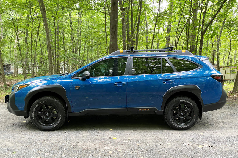 Rally Armor 22-25 Subaru Outback Wilderness Black Mud Flap Blue Logo Rally Armor Mud Flaps  AXOPROS