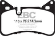 EBC 14 Mercedes-Benz C63 AMG (W204) 6.2 Bluestuff Rear Brake Pads EBC Brake Pads - Racing  AXOPROS