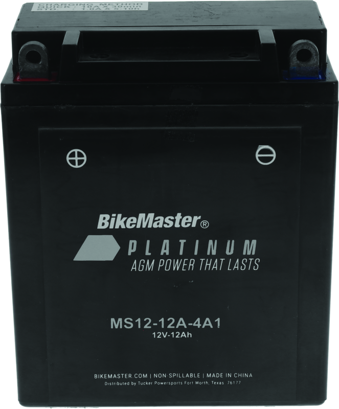 BikeMaster AGM Battery - MS12-12A-4A1 BikeMaster Batteries  AXOPROS