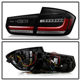 Spyder BMW 3 Series F30 2012-2018 Full LED Tail Lights (ALT-YD-BMWF3012-SEQ-BK) -  Black SPYDER Tail Lights  AXOPROS