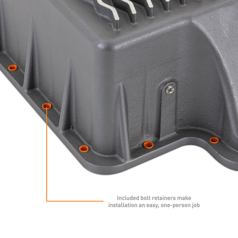 Mishimoto 89-10 Powerstroke E4OD 4R100 5R110 Trans Pan Cast GR Mishimoto Transmission Pans  AXOPROS