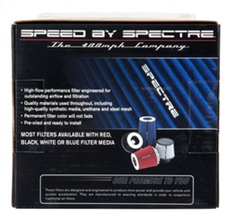 Spectre Adjustable Conical Air Filter 5-1/2in. Tall (Fits 3in. / 3-1/2in. / 4in. Tubes) - Blue Spectre Air Filters - Universal Fit  AXOPROS