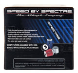 Spectre Adjustable Conical Air Filter 5-1/2in. Tall (Fits 3in. / 3-1/2in. / 4in. Tubes) - Blue Spectre Air Filters - Universal Fit  AXOPROS
