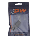 DeatschWerks 6AN Male Flare to 3/8in Hardline Compression Adapter - Anodized Matte Black DeatschWerks Fuel Components Misc  AXOPROS