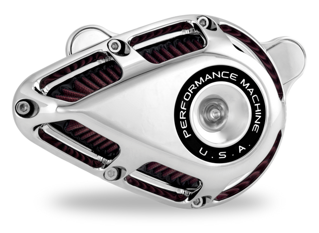 Performance Machine 23-Up CVO, 2024 Touring Jet Air Cleaner - Chrome Performance Machine Air Filters - Direct Fit  AXOPROS
