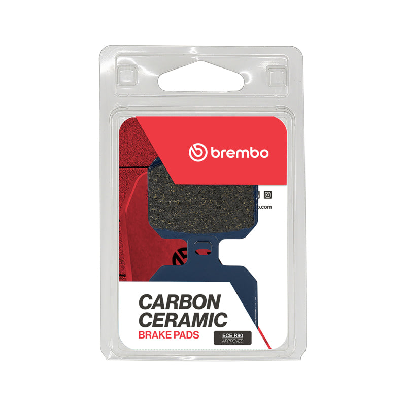 Brembo Powersports Brembo 04-13 Derbi GPR Racing 50cc/08-15 Rieju Tango 250cc Carbon Ceramic Brake Pad - Front Brake Pads - Performance aftermarket performance part