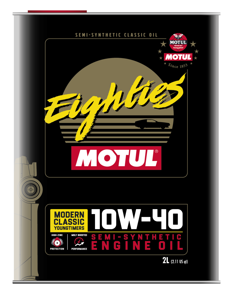 Motul 10W40 Classic Eighties Oil - 10x2L Motul Motor Oils  AXOPROS