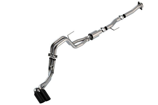 Borla F-150 2021 5.0L 2dr RC SB (122.8 WB) XL/XLT 3/2.25 DSE Cat-Back ATAK Black Chrome Tips Borla Catback  AXOPROS