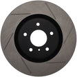 StopTech Power Slot 03-07 350z/ 03-04 G35 w/ Brembo SportStop Slotted Front Left Rotor Stoptech Brake Rotors - Slotted  AXOPROS