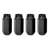 McGard Hex Lug Nut (Cone Seat) M14X1.5 / 22mm Hex / 1.945in. Length (4-Pack) - Black McGard Lug Nuts  AXOPROS