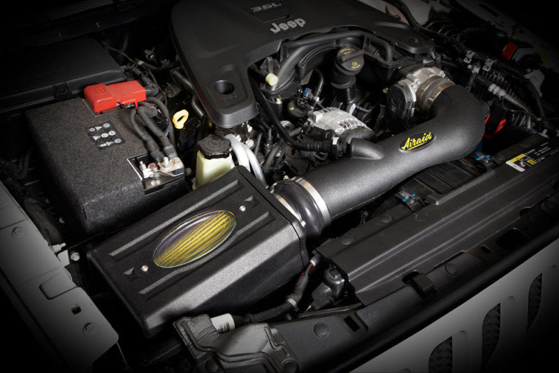 Airaid 18-21 Jeep Wrangler JL 3.6L V6 Performance Air Intake System - Non-woven Synthetic Airaid Cold Air Intakes  AXOPROS