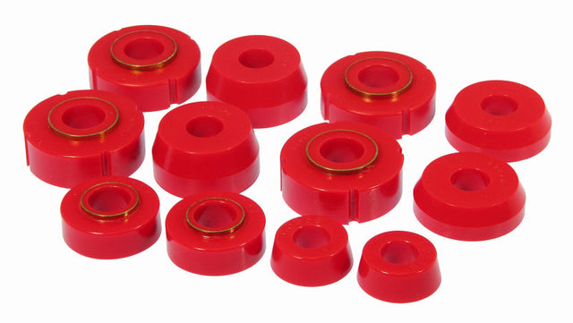 Prothane 66-79 Ford F100-350 2wd Body Mount - Red Prothane Bushing Kits  AXOPROS
