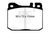 EBC 76-79 Mercedes-Benz 230 Redstuff Front Brake Pads EBC Brake Pads - Performance  AXOPROS