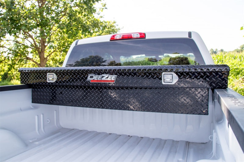 Deezee Universal Tool Box - Red Crossover - Single Lid Black BT Full Size Dee Zee Tool Storage  AXOPROS